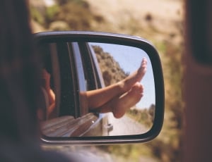 close photo of car side mirror thumbnail