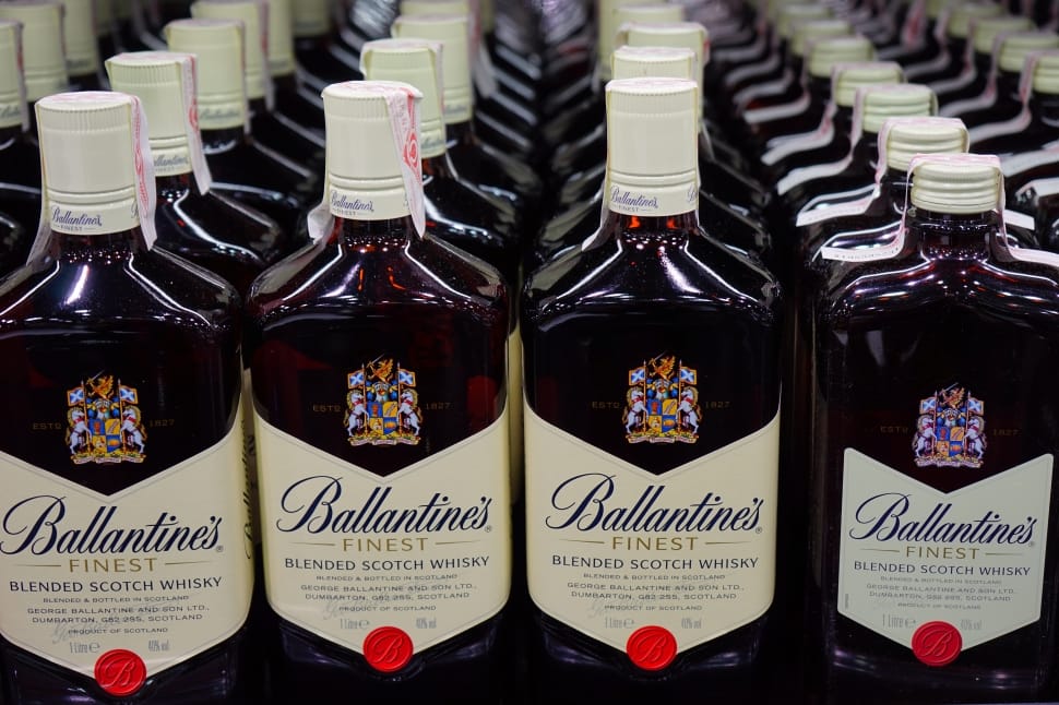 Ballantines Finest blended scotch whisky bottles preview
