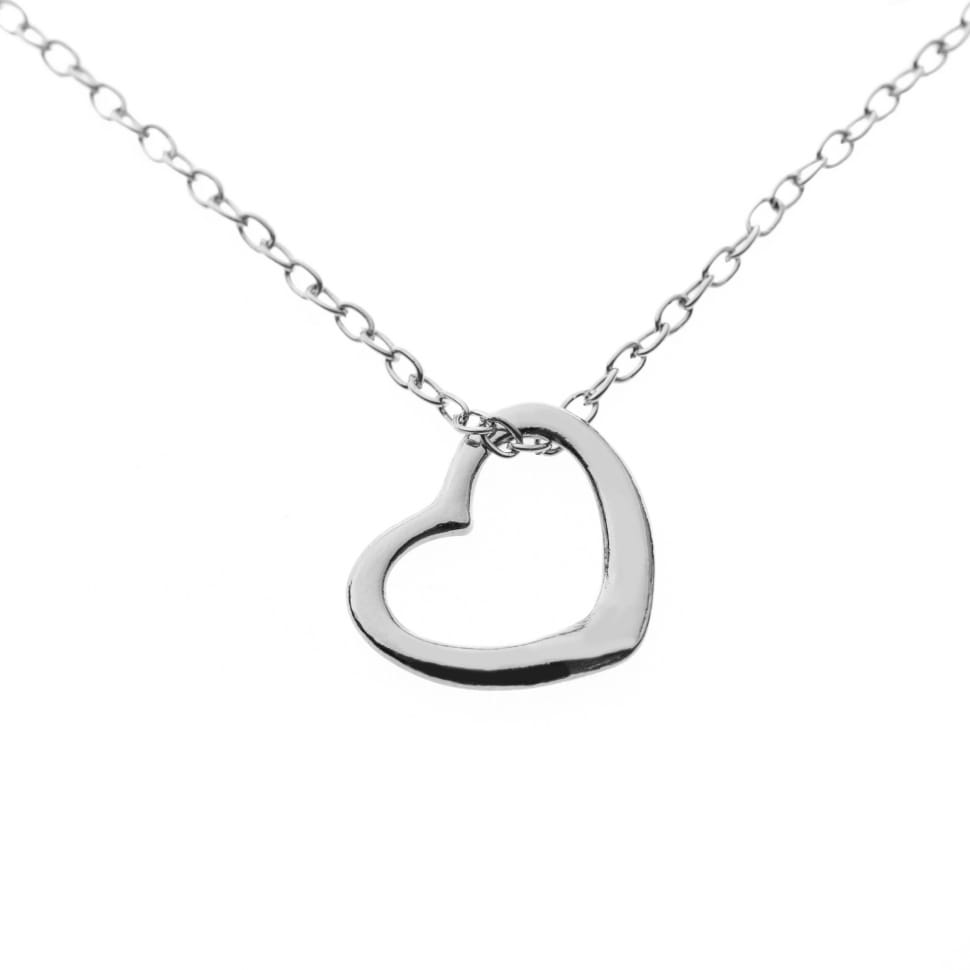 silver heart pendant necklace preview