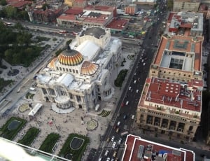 District, Federal, Palace, Mexico, high angle view, architecture thumbnail