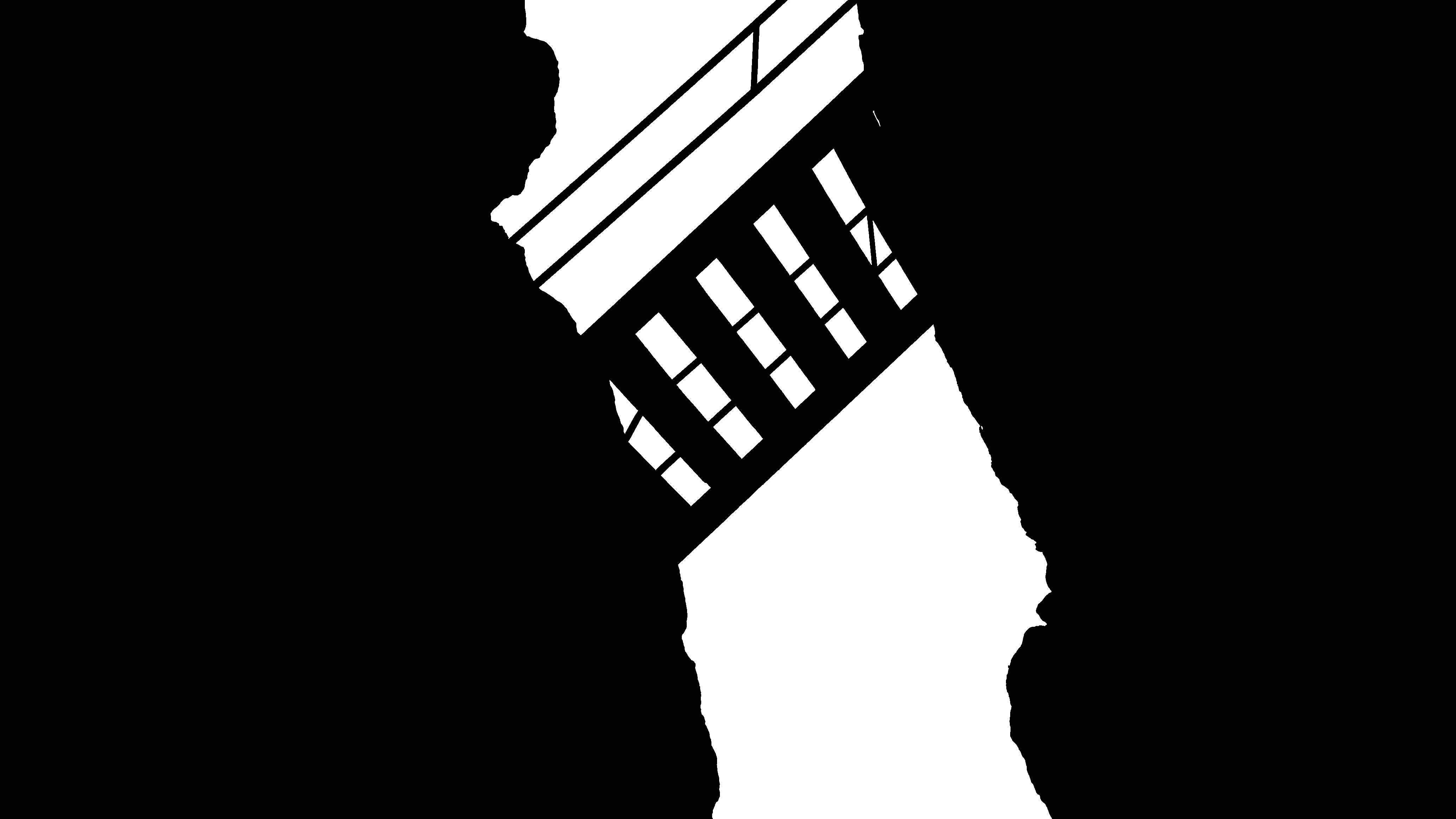 silhouette of staircase