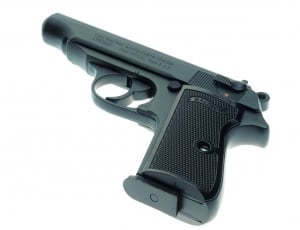 black semi automatic pistol thumbnail
