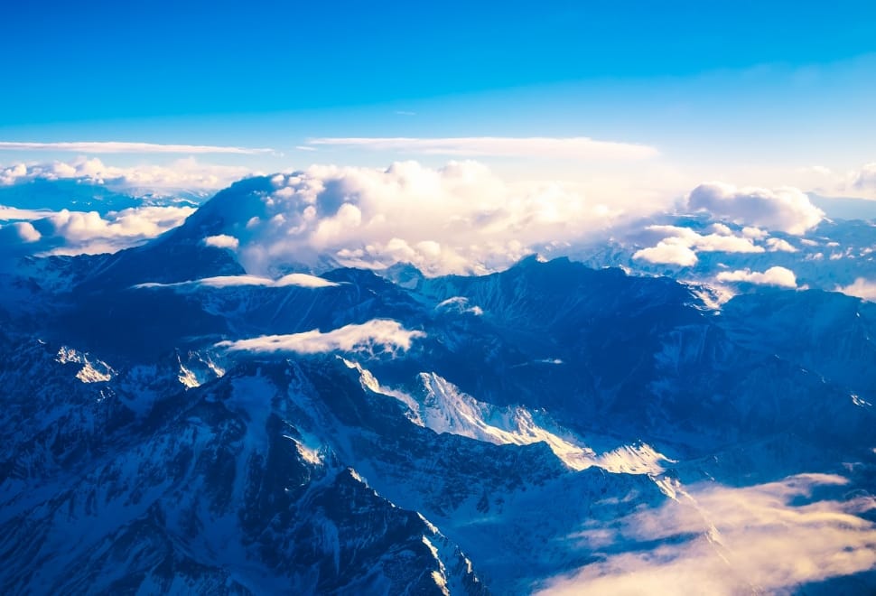 Snow, Argentina, Aerial View, Mountains, cloud - sky, blue preview