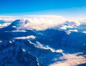 Snow, Argentina, Aerial View, Mountains, cloud - sky, blue thumbnail