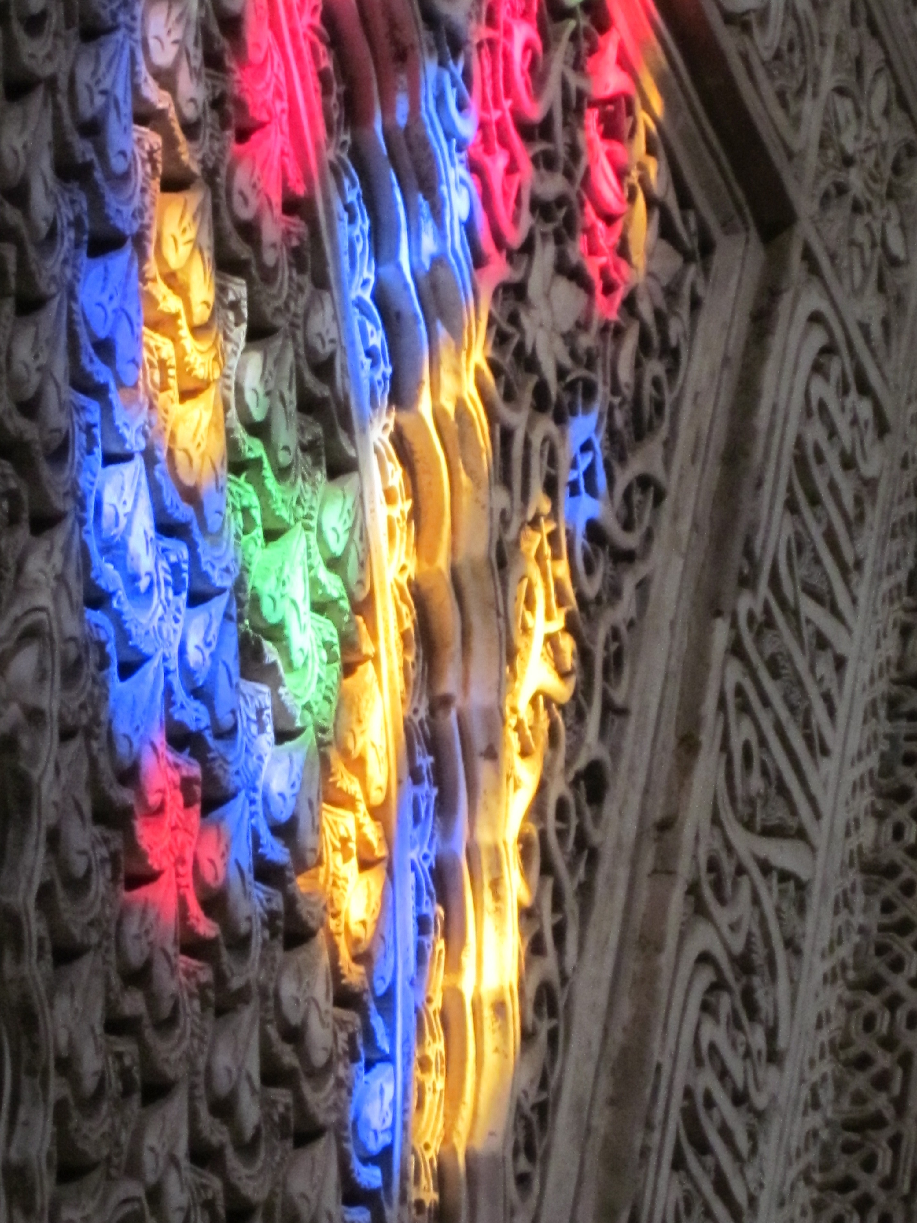 Alhambra, Colours, Stained Glass, Light, multi colored, variation