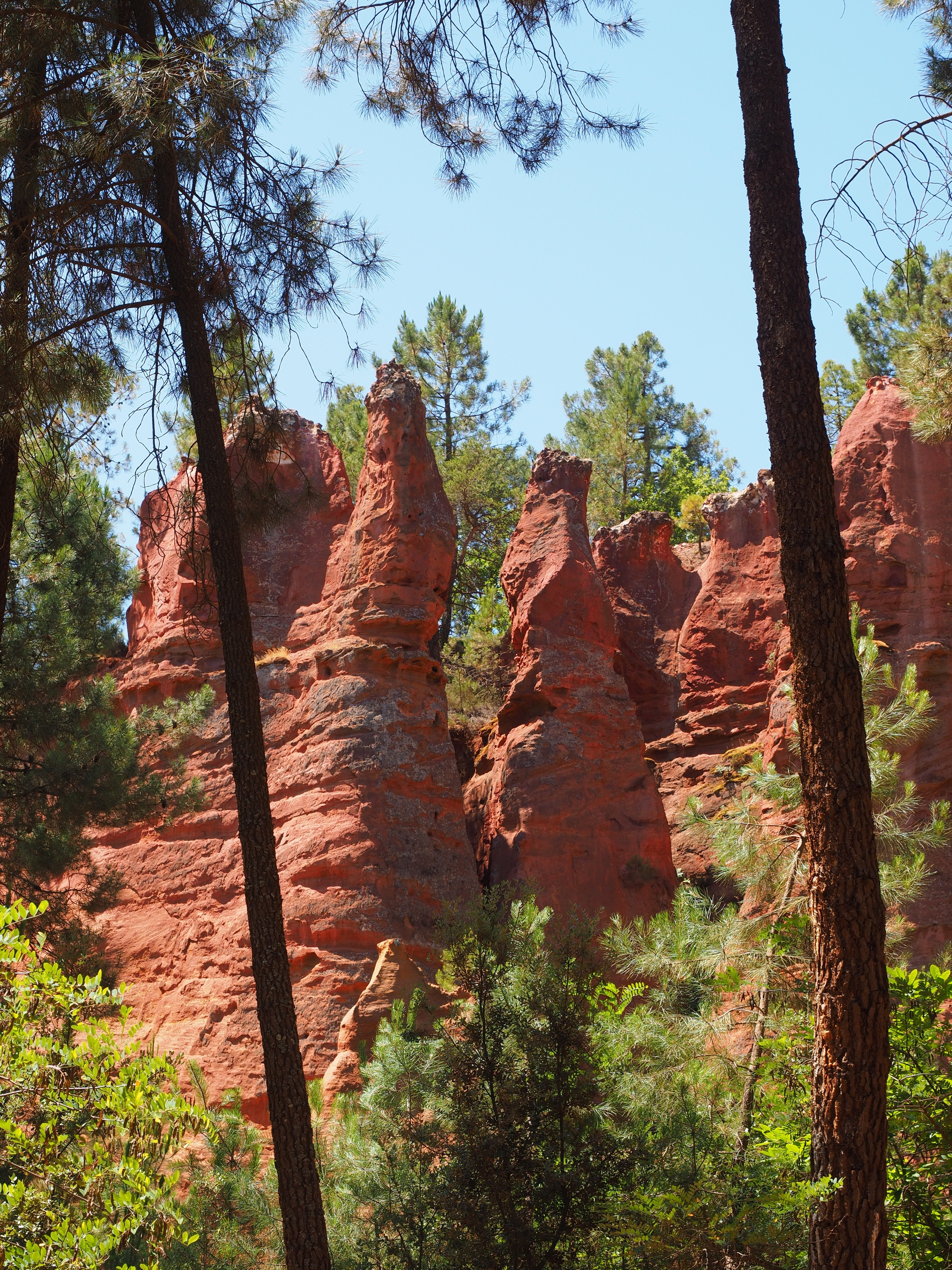 brown rock formation