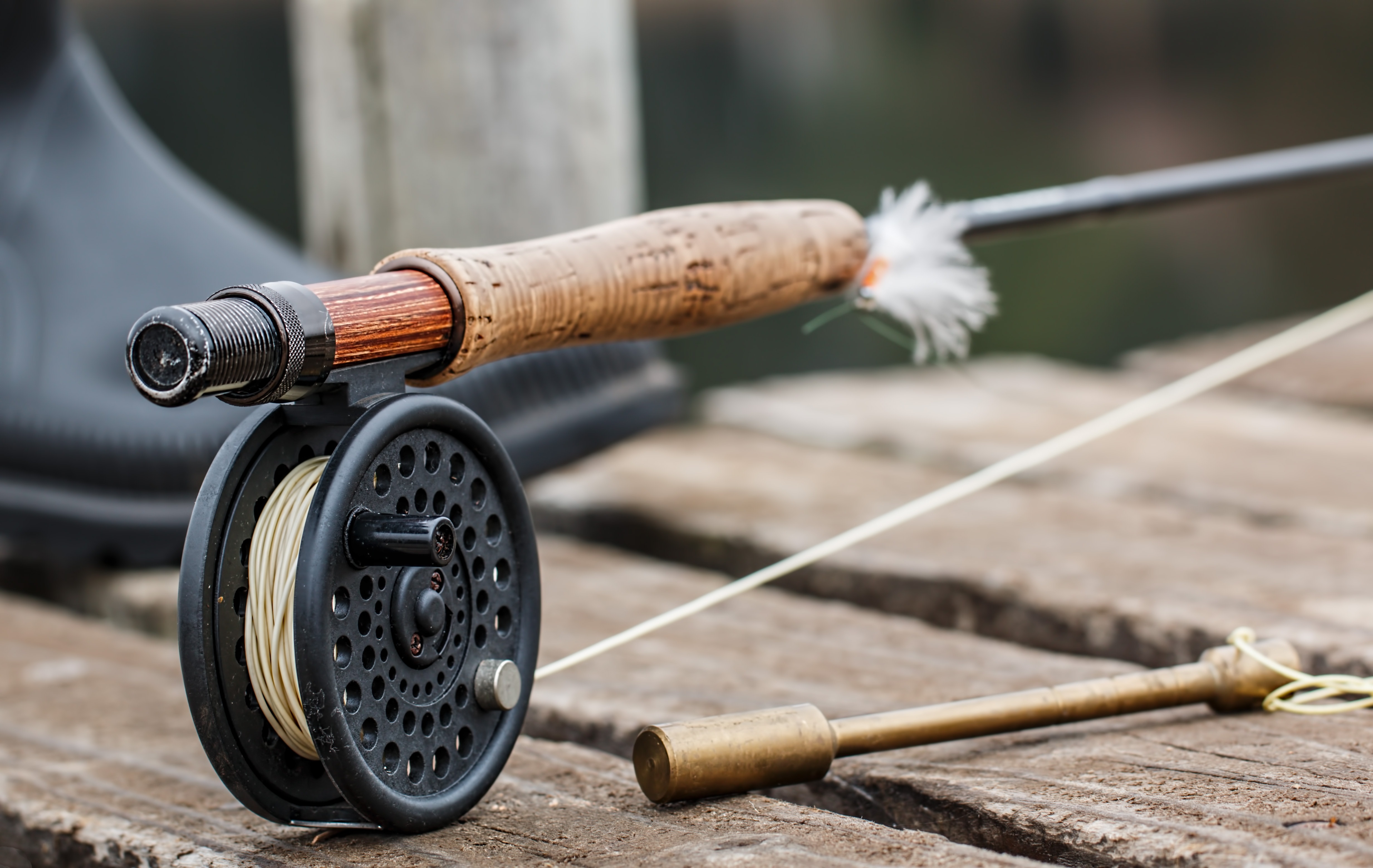 1280x720 wallpaper | brown and black fishing rod with reel | Peakpx