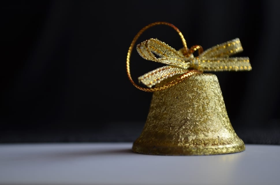 gold bell christmas decor preview