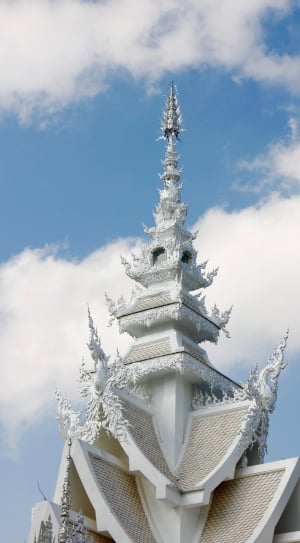 Thailand, Temple, Wat Rong Khun, cold temperature, sky thumbnail