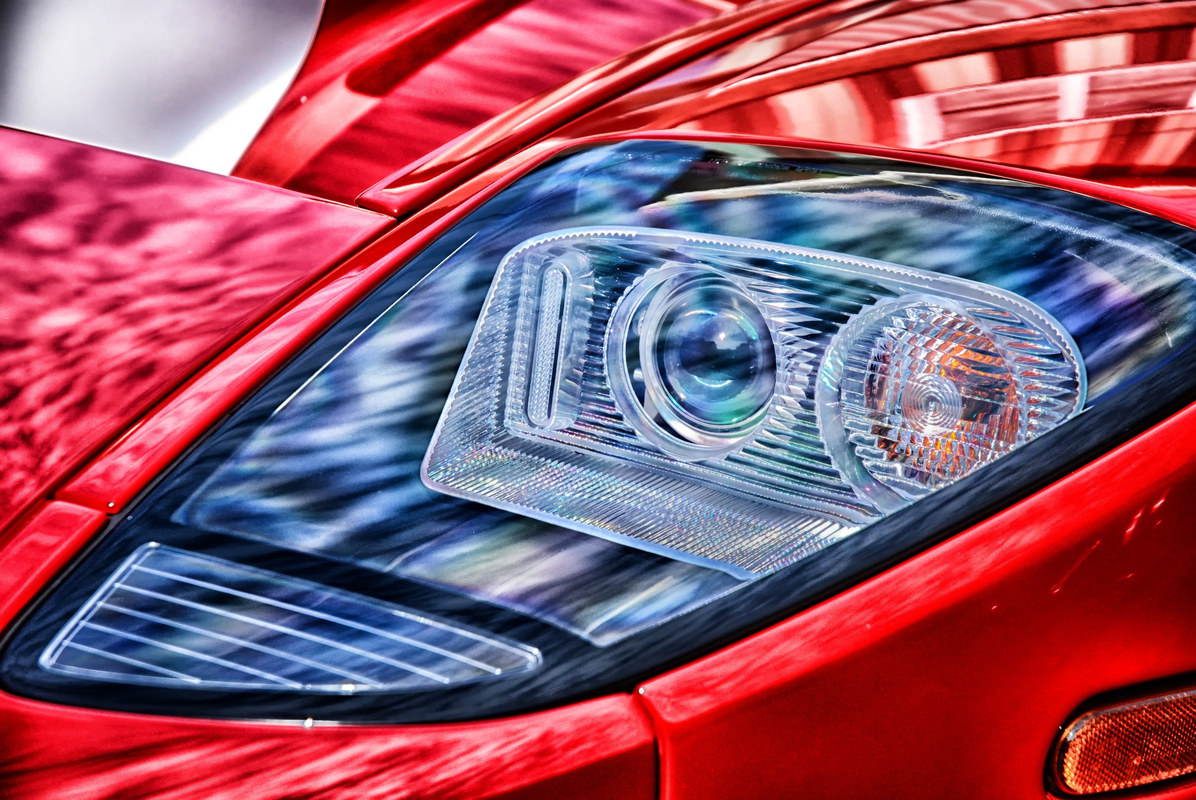 Automobile, Hdr, Sports Car, Auto, Front, car, red
