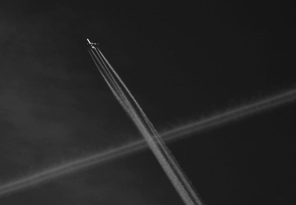 gray scale photography of aircraft preview