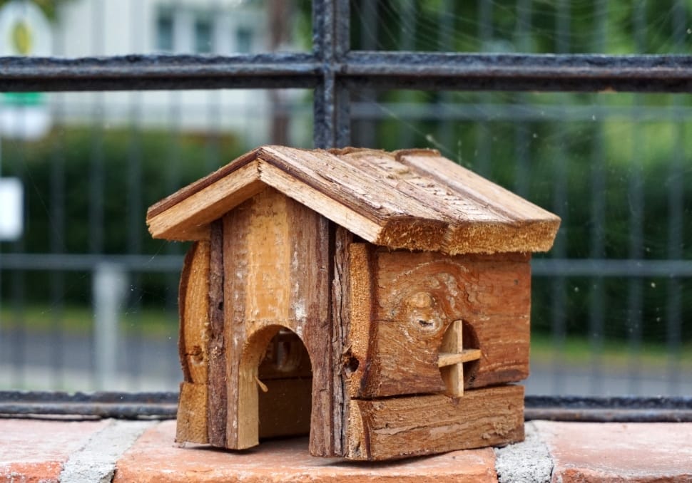 brown wooden birdhouse preview