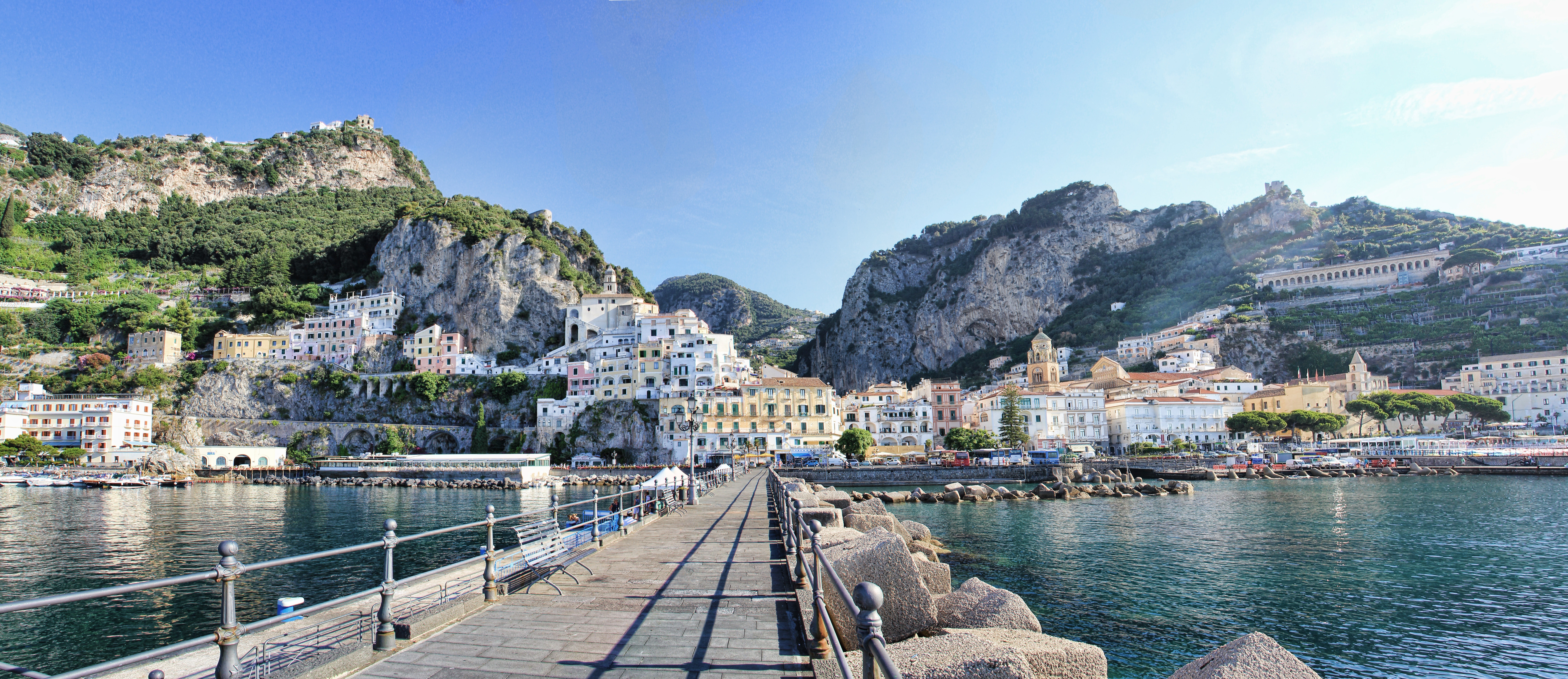 Amalfi, Italy, Port, Amalfi Coast, architecture, building exterior