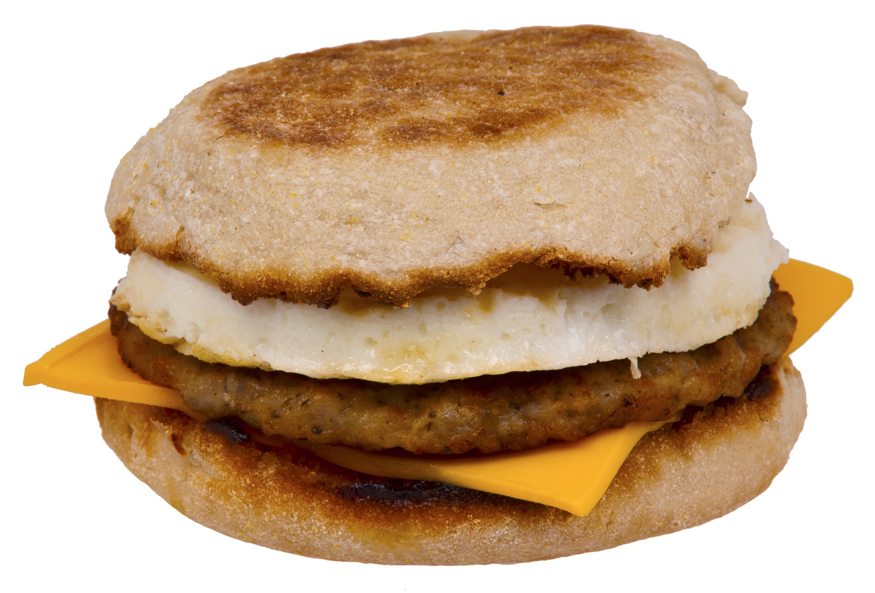 burger patty, cheese and egg