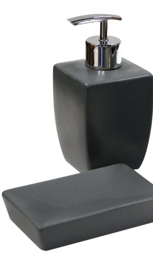 gray steel press bottle with case thumbnail