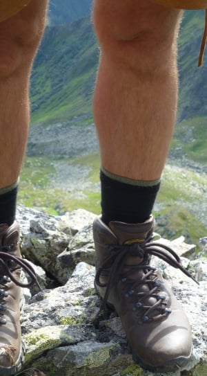Hiking Shoes, Feet, Mountaineering Shoes, human leg, low section thumbnail