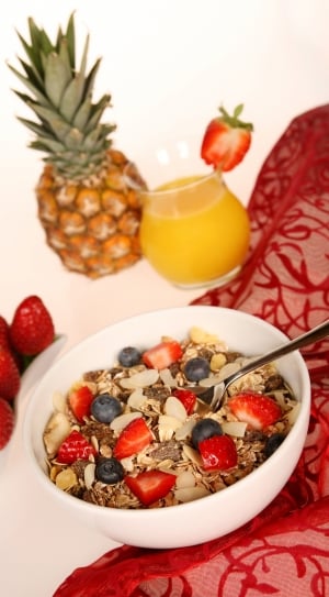 Muesli, Cereals, Oatmeal, Fruit, fruit, healthy eating thumbnail