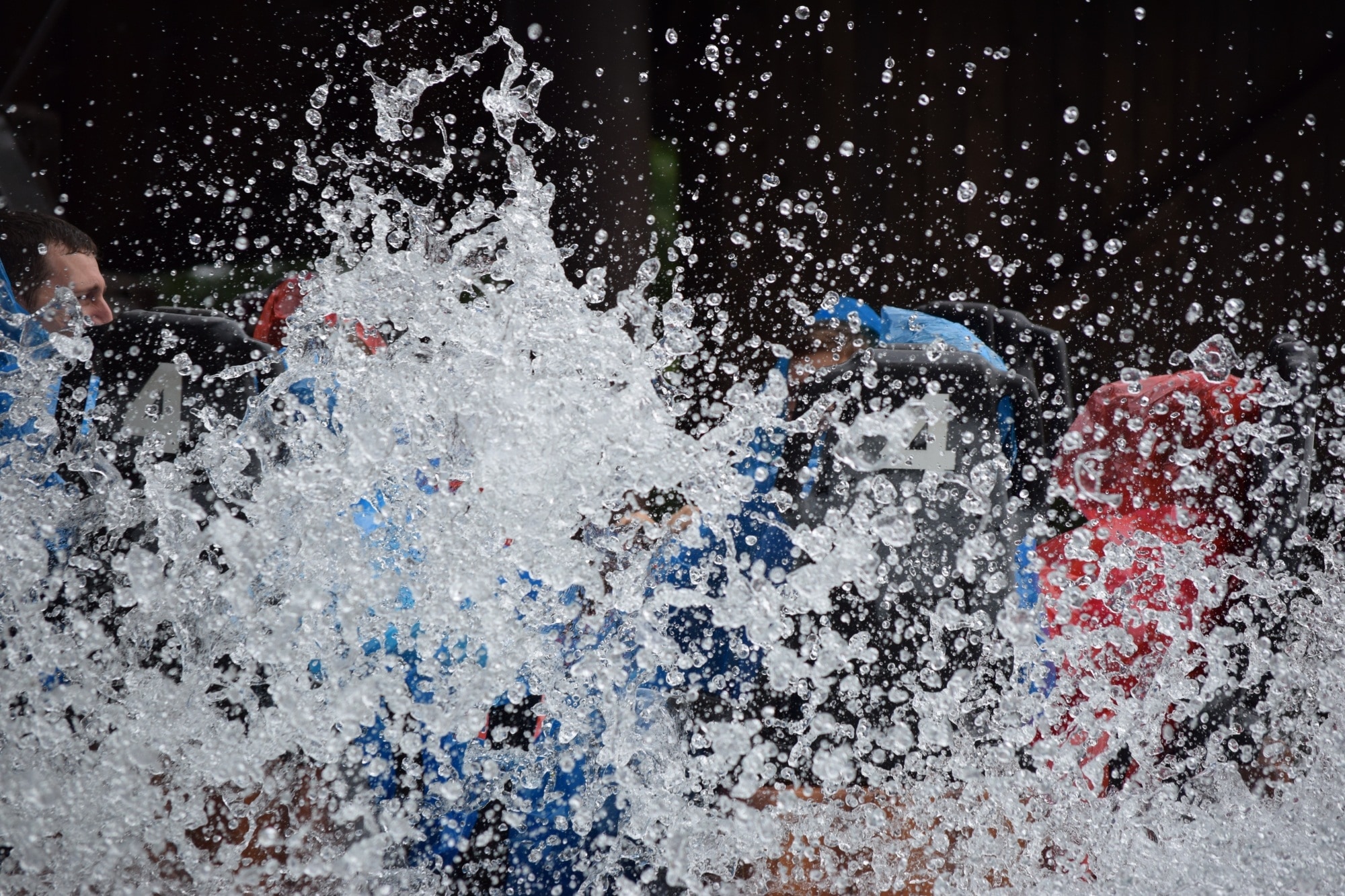 people splashing water timelapse photography