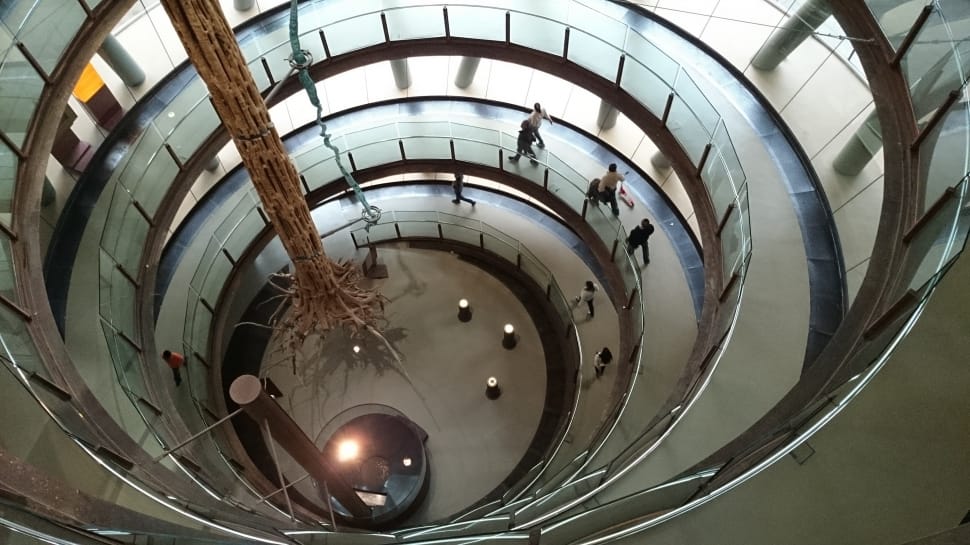 Stairs, Cosmocaixa, Barcelona, Strudel, indoors, architecture preview