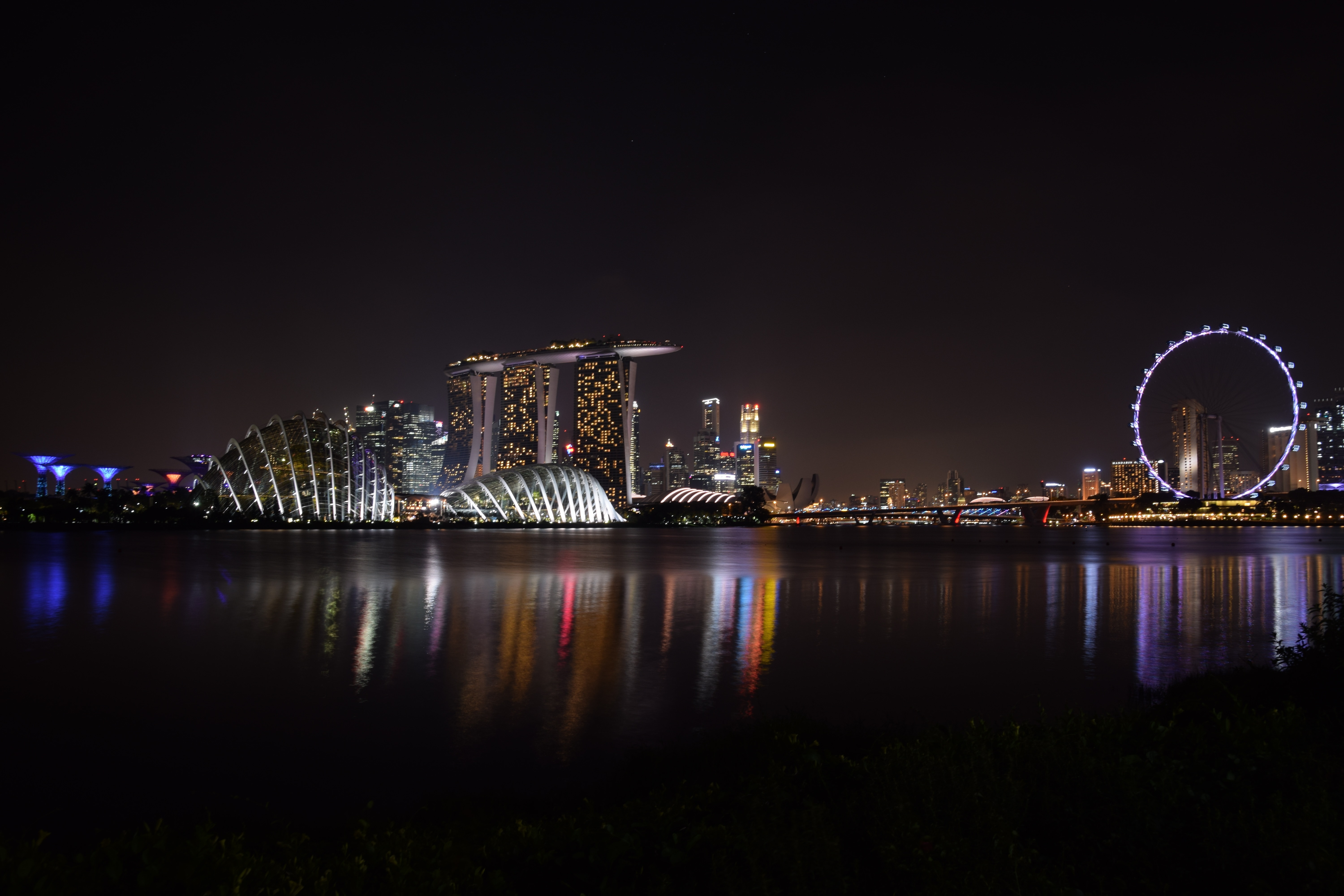 Singapore  cityscape at night