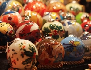 Balls, Christmas, Decoration, variation, close-up thumbnail
