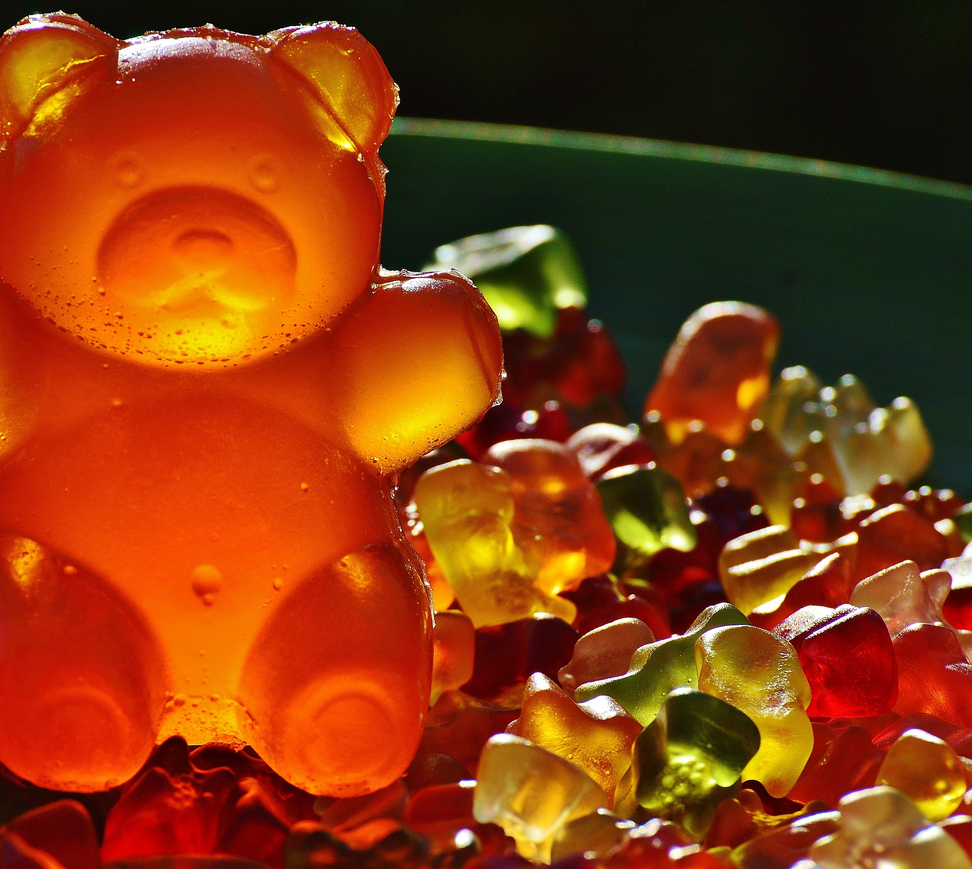brown glass teddy bear miniature lot