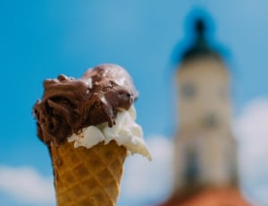 brown and white ice cream thumbnail