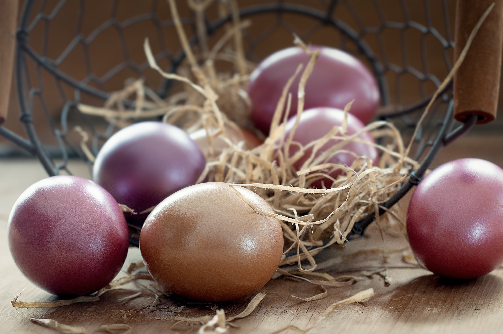 Easter Eggs, Basket, Color, Colored, Egg, easter, easter egg