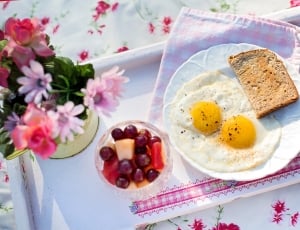 Fried Eggs, Morning, Toast, Breakfast, food and drink, no people thumbnail