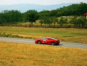 Landscape, Ferrari, Racing, Car, Race, car, field thumbnail