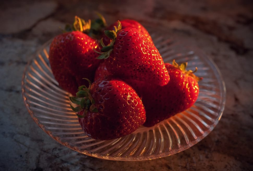 strawberries and plate preview