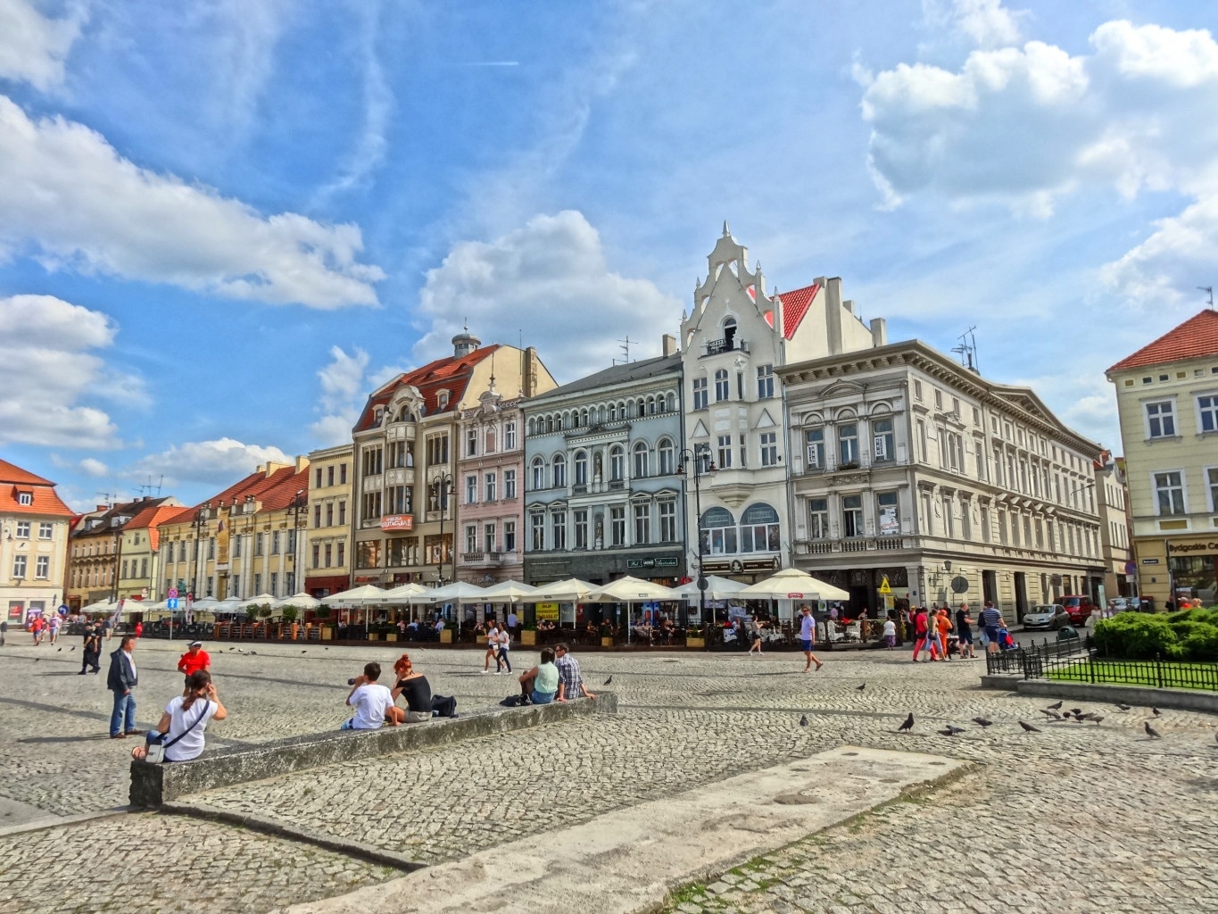 Bydgoszcz, Facades, Market Square, building exterior, architecture