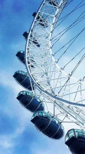 London, Eye, Famous, ferris wheel, amusement park thumbnail