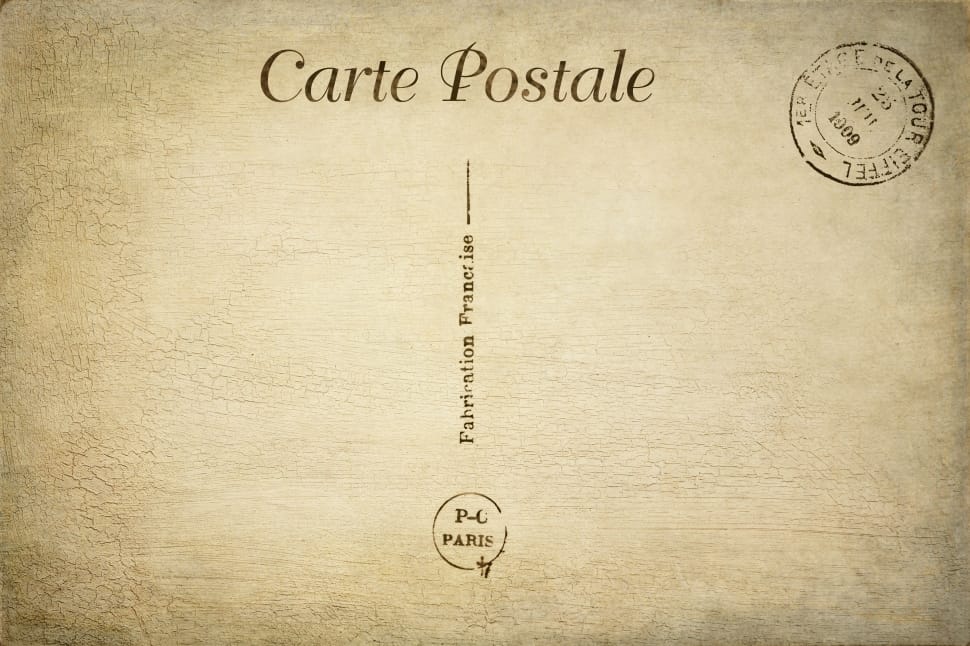 carte postale text preview
