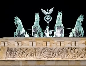 Berlin, Brandenburg Gate, Germany, model - object, animal themes thumbnail