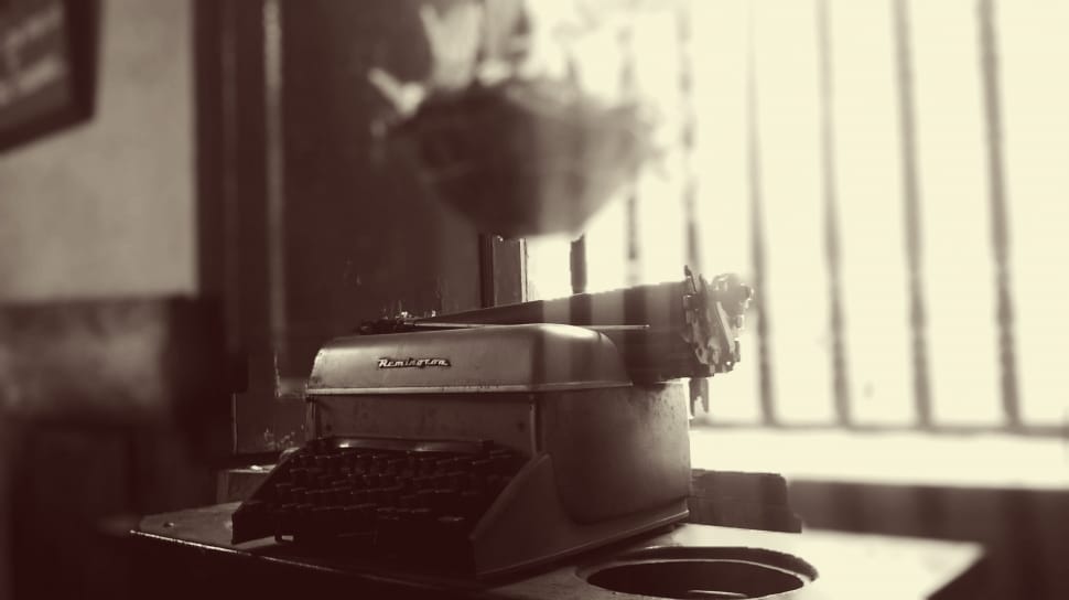 black and gray typewriter preview