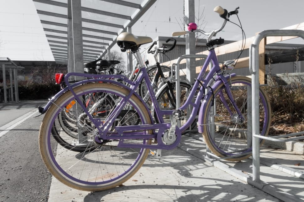 purple step through frame bike preview