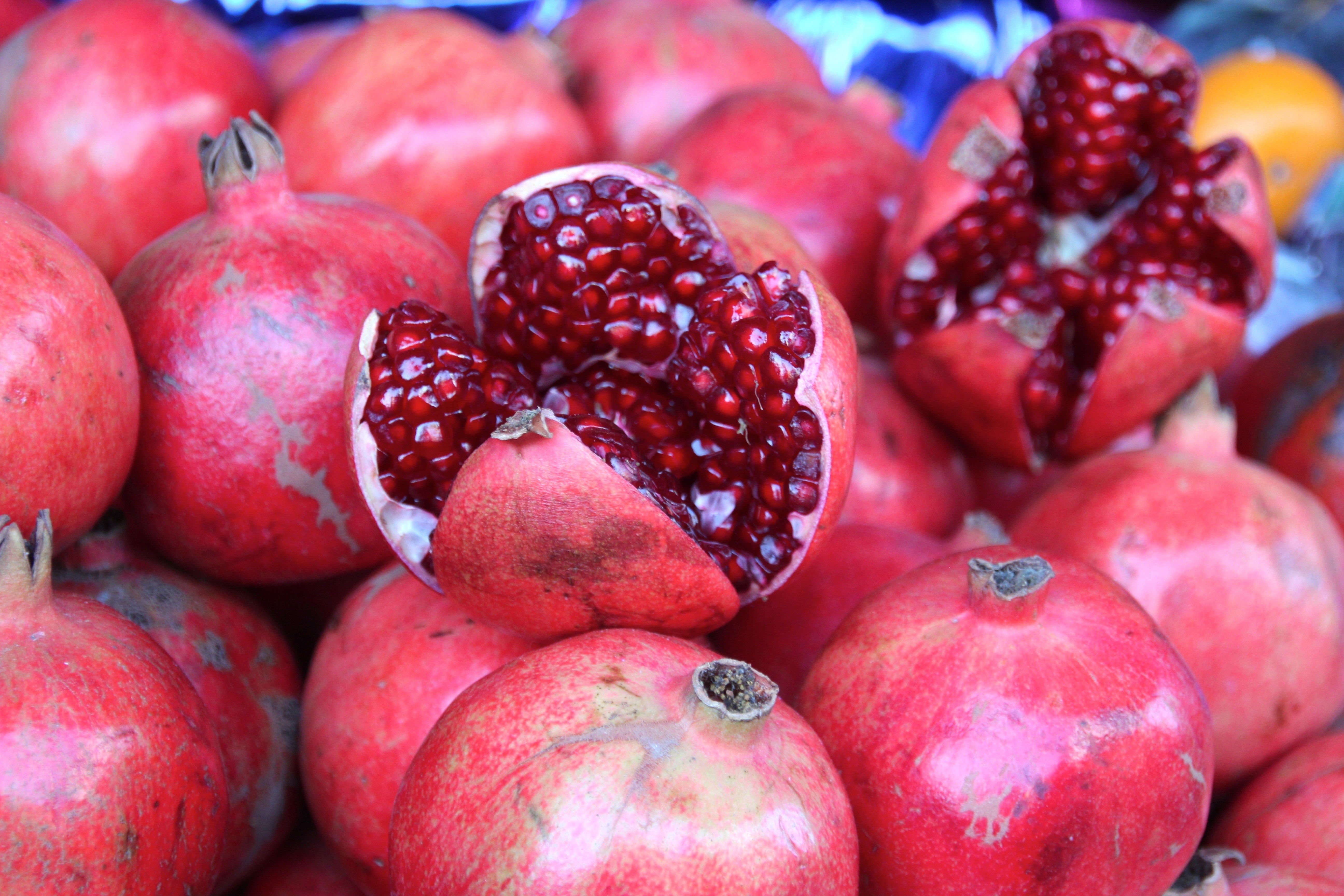 Pomegranate, Pomegranates, Seeds, Fruit, fruit, food and drink