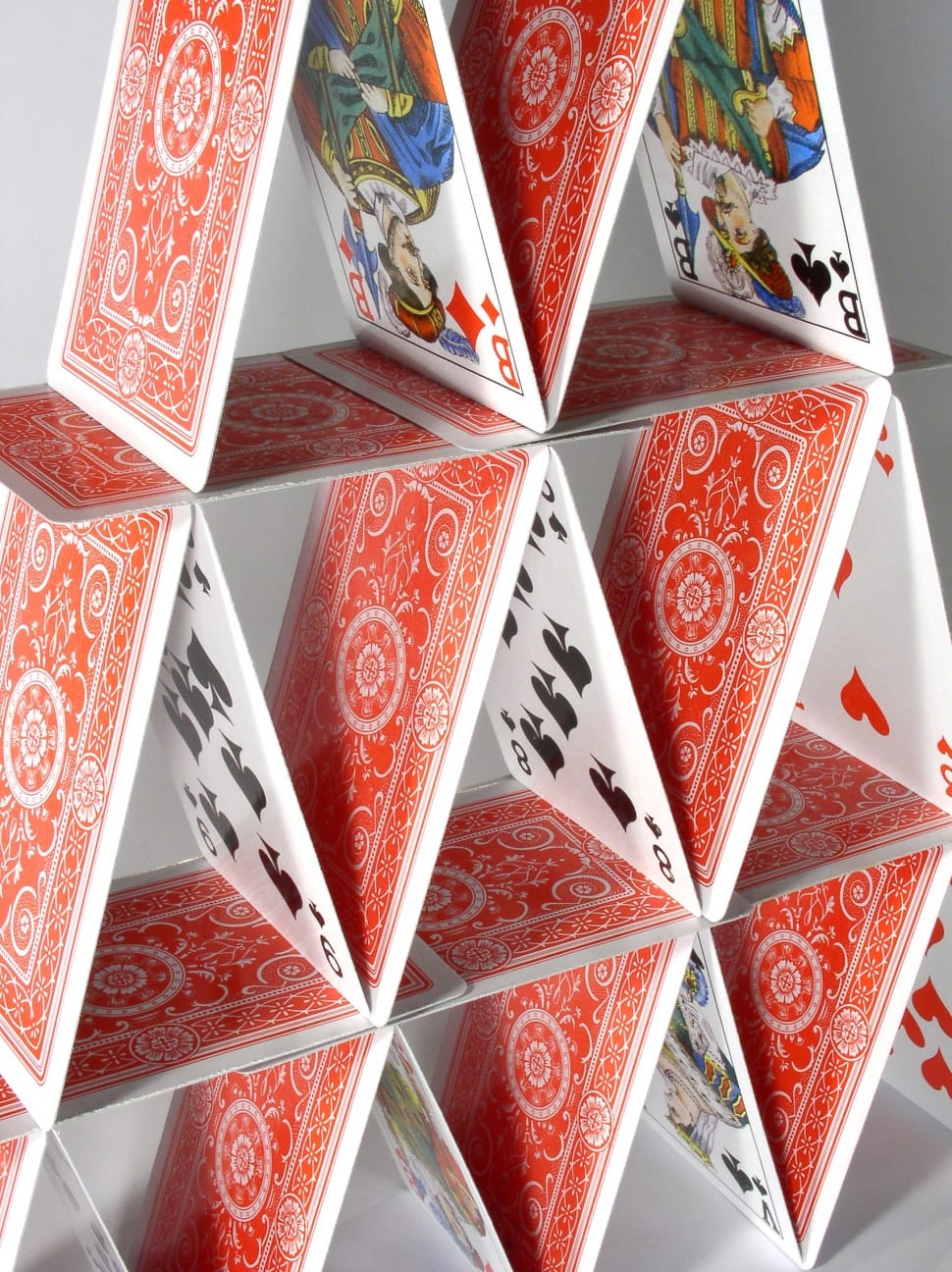 playing cards castle stack preview