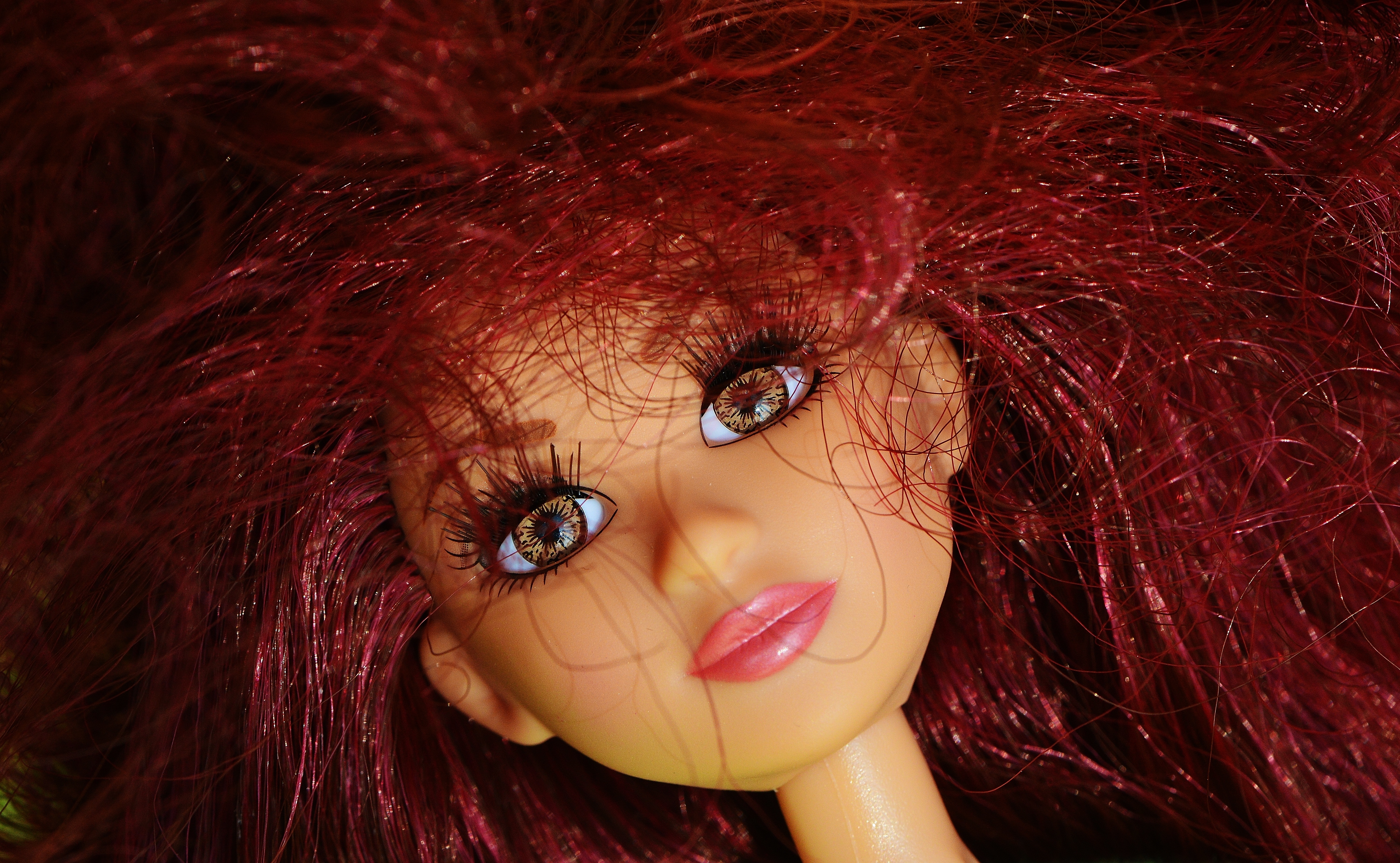 bratz doll with red and black hair