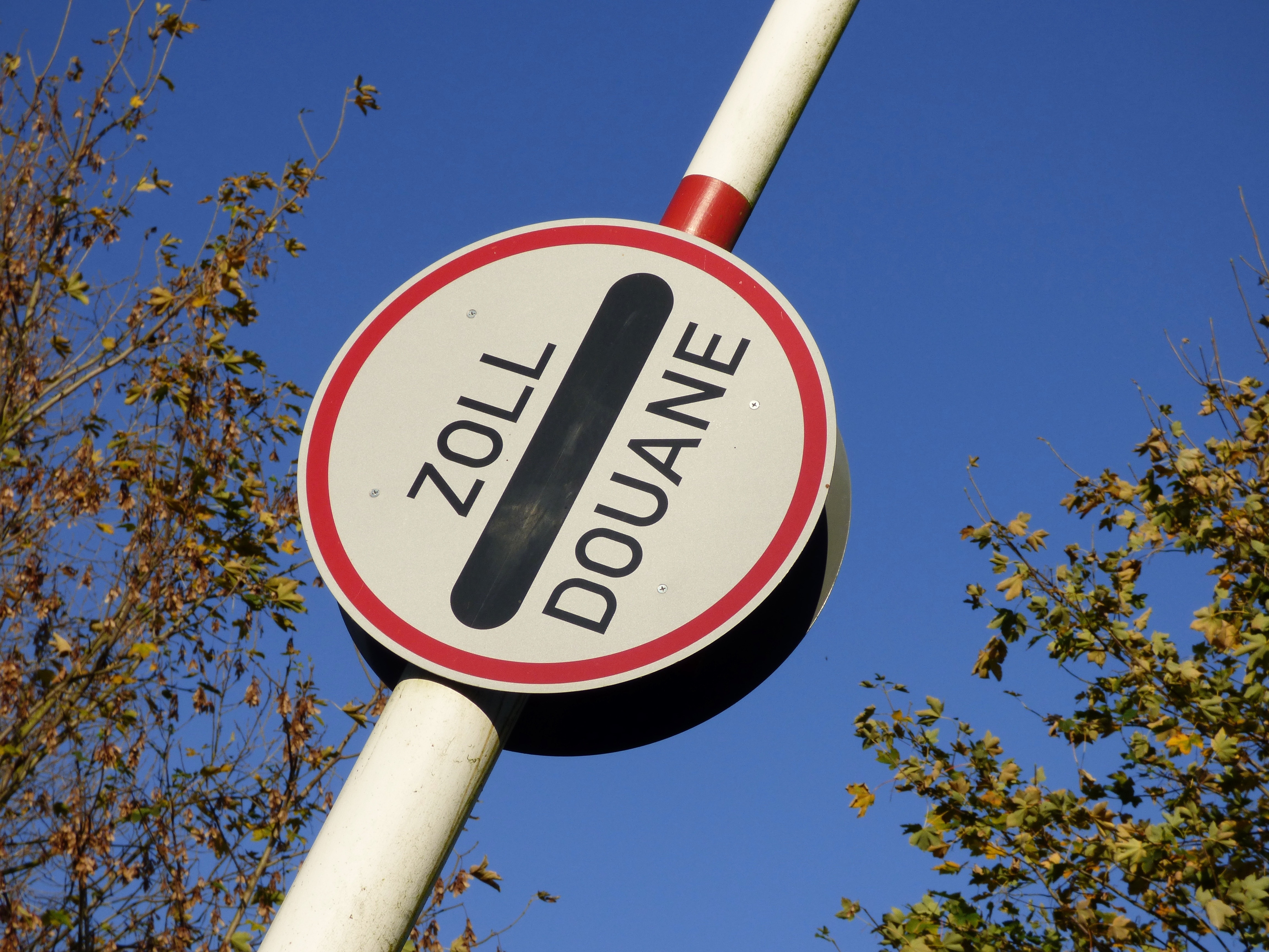 zoll douane signage