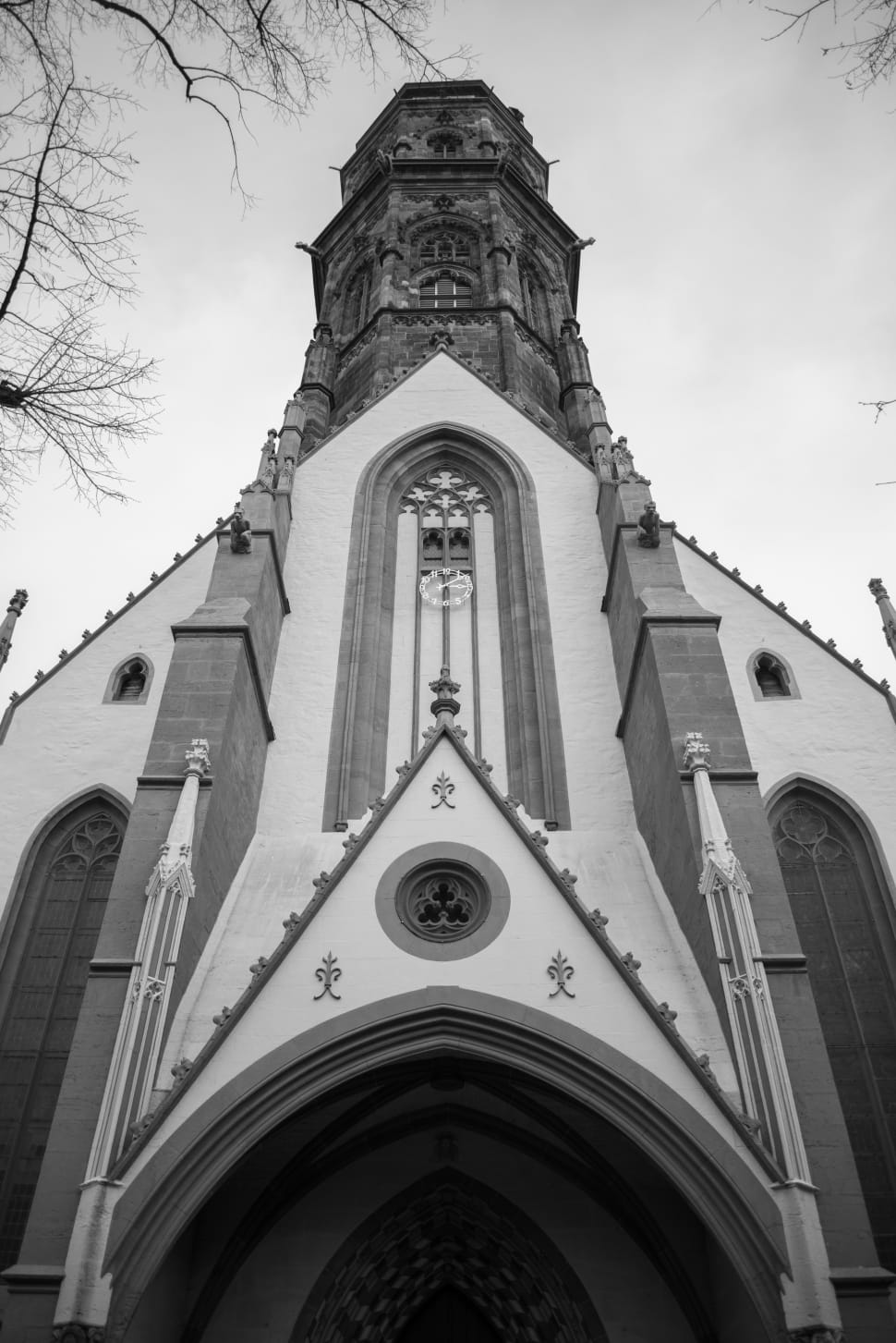 gray scale photo of church preview