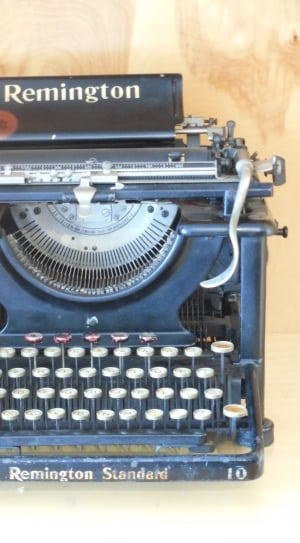 black and gray remington standard typewriter thumbnail