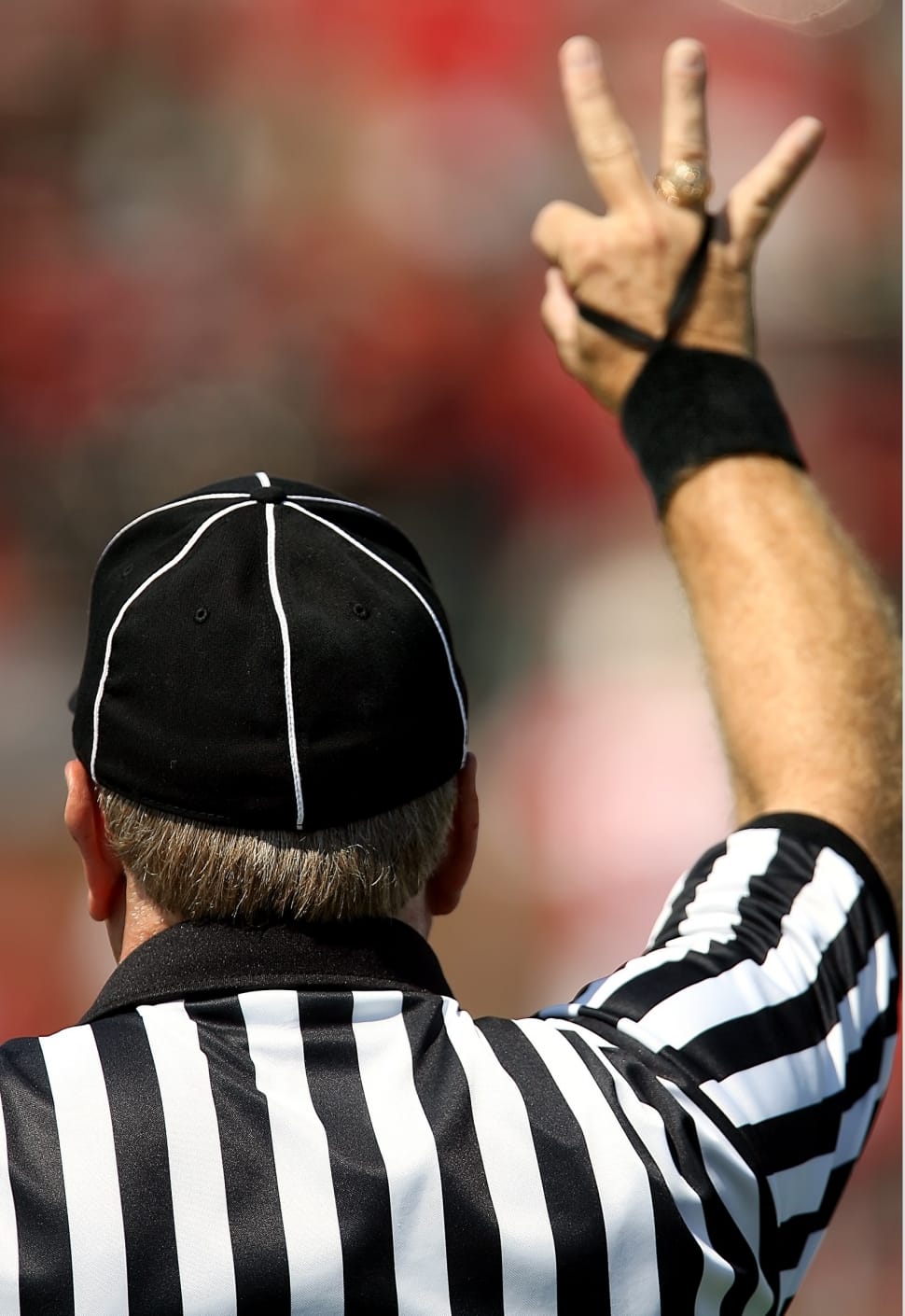 American Football Official, Referee, striped, human body part preview