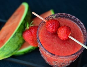 Watermelon, Smoothie, Strawberries, fruit, food and drink thumbnail