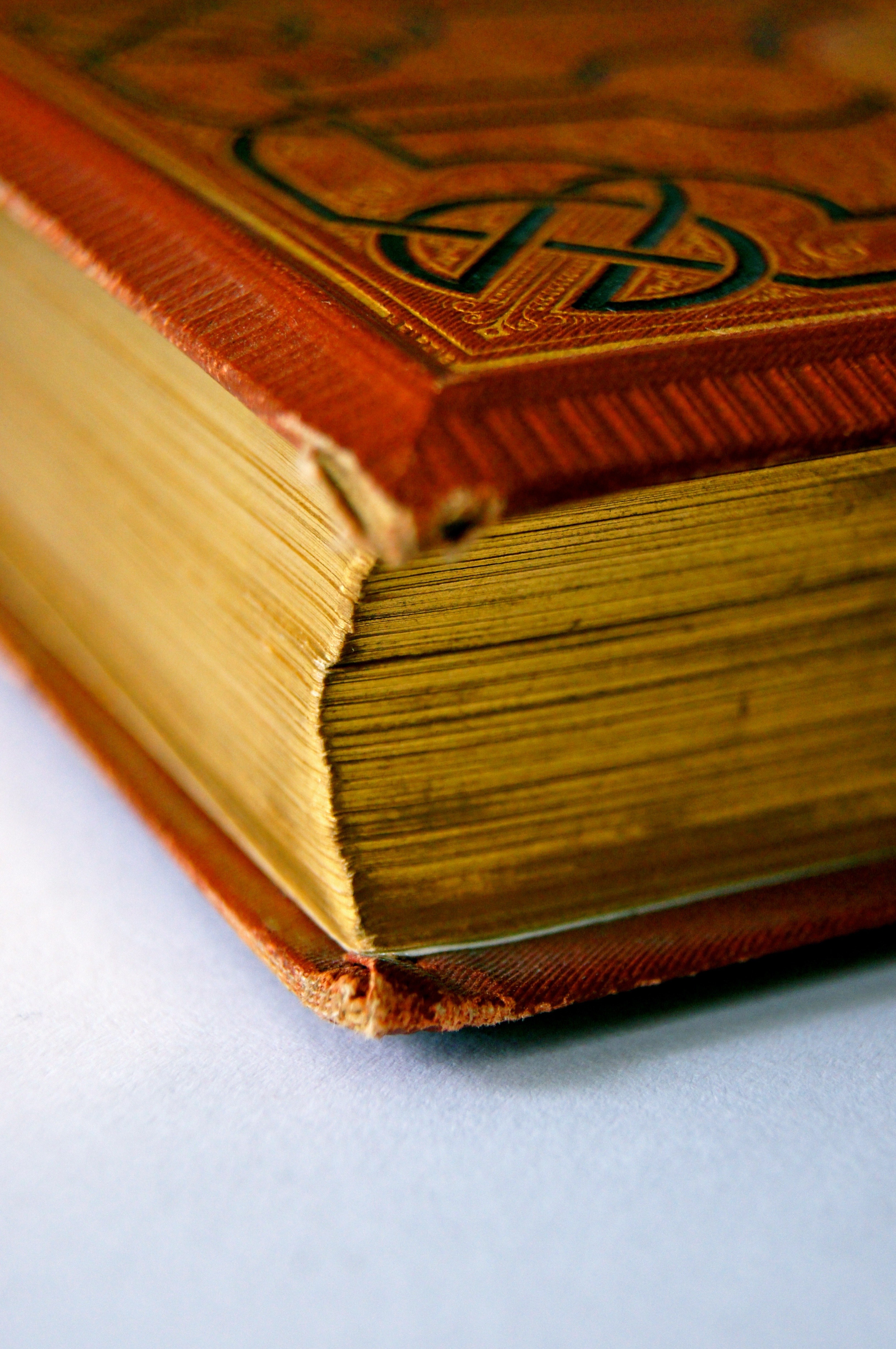 close up photography of brown covered book