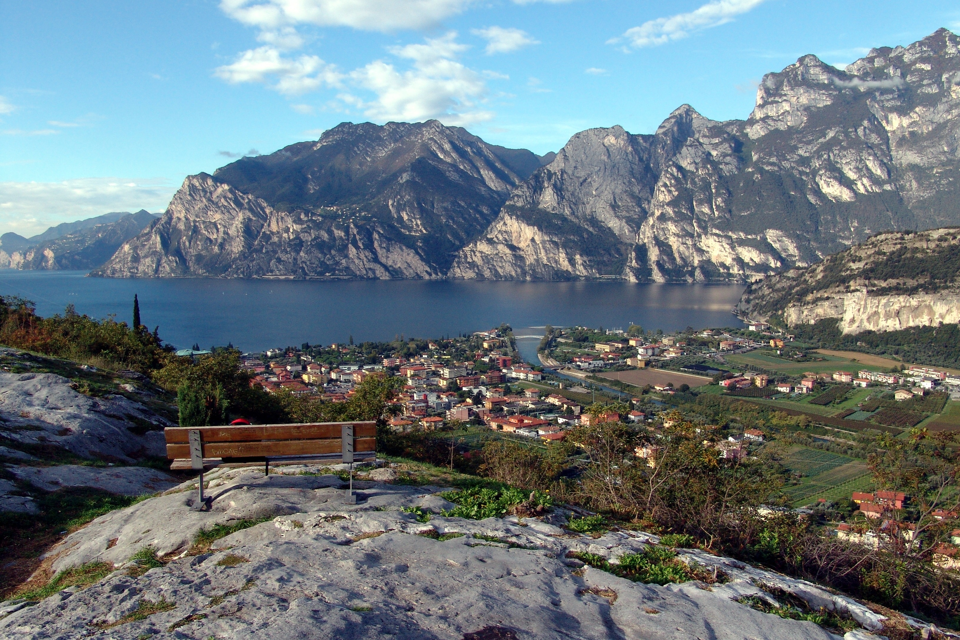 Bank, Panorama, Garda, Landscape, Rest, mountain, travel destinations