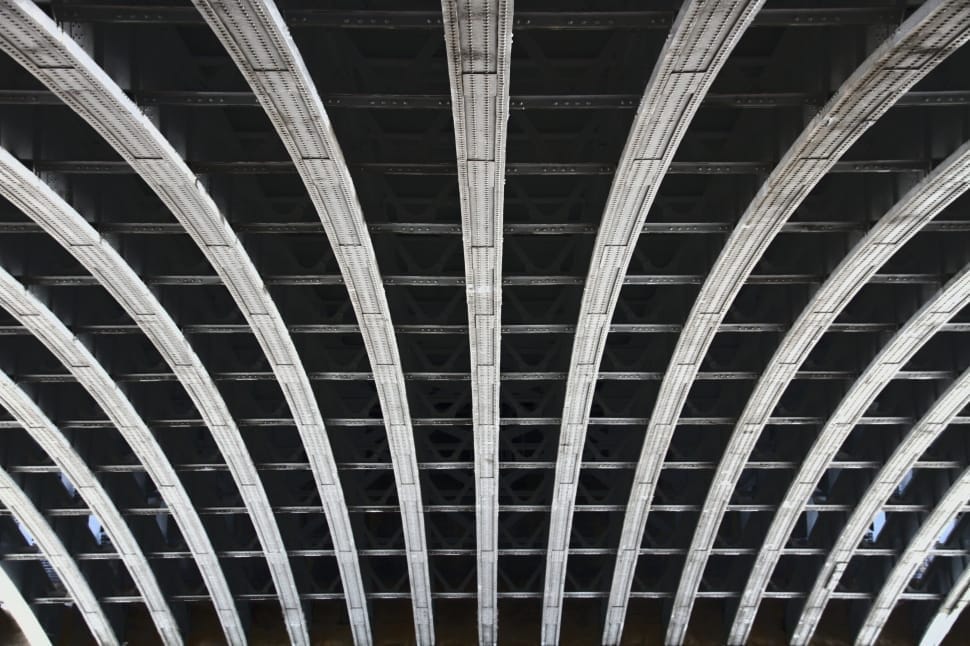 gray steel bridge frame preview