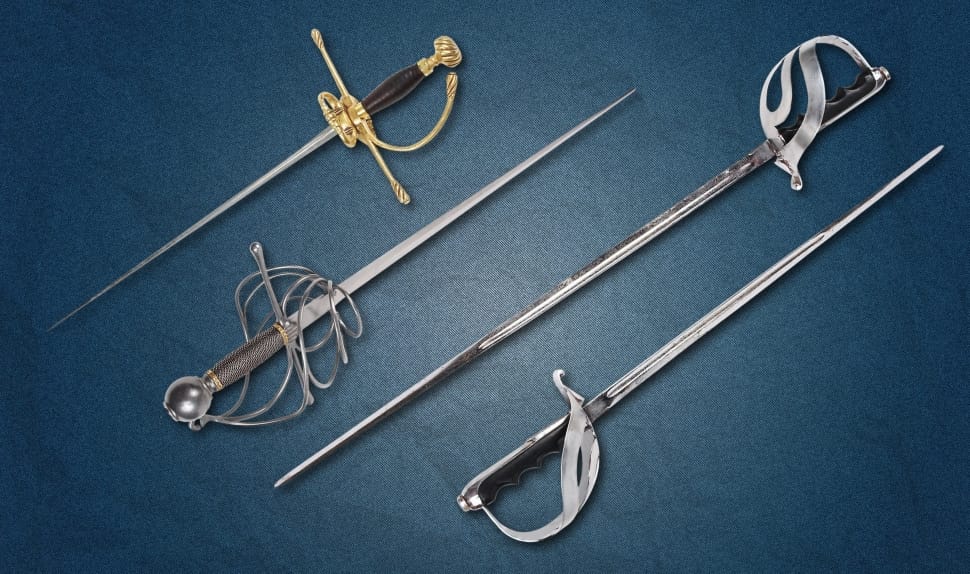 4 assorted sabres swords preview