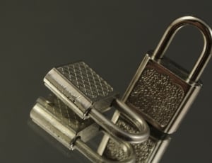 two stainless steel padlocks thumbnail